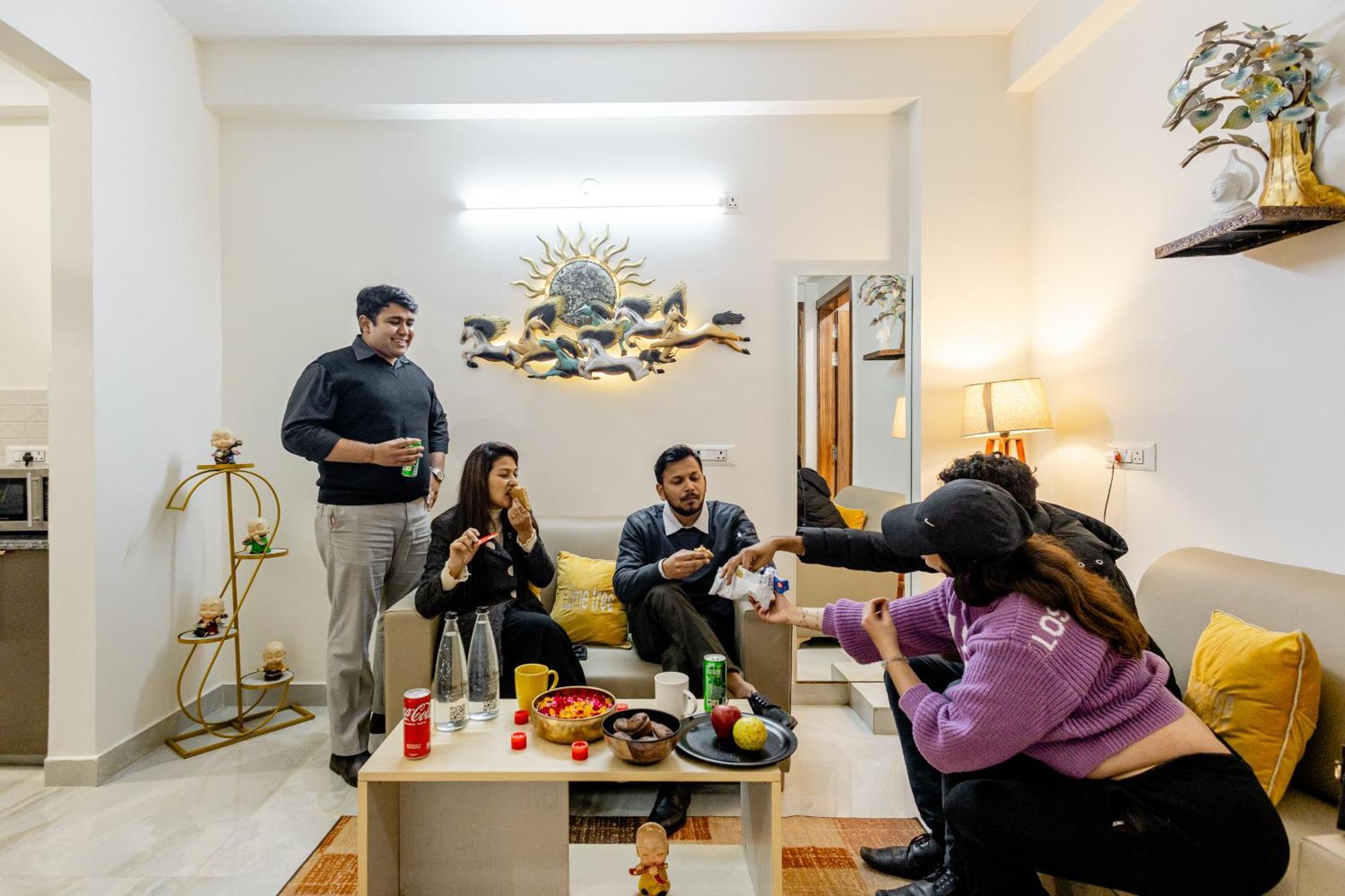 Lime Tree Service Apartment Golf Course Road, Gurgaon Bagian luar foto